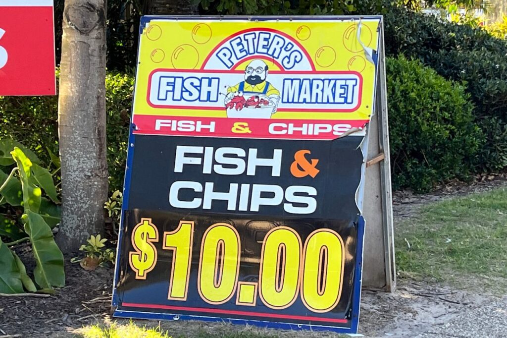 Peter's Fish Marketの外看板