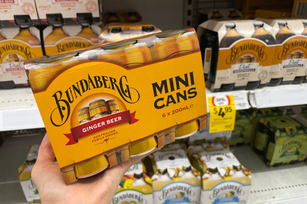オーストラリア土産ジンジャービアミニ缶