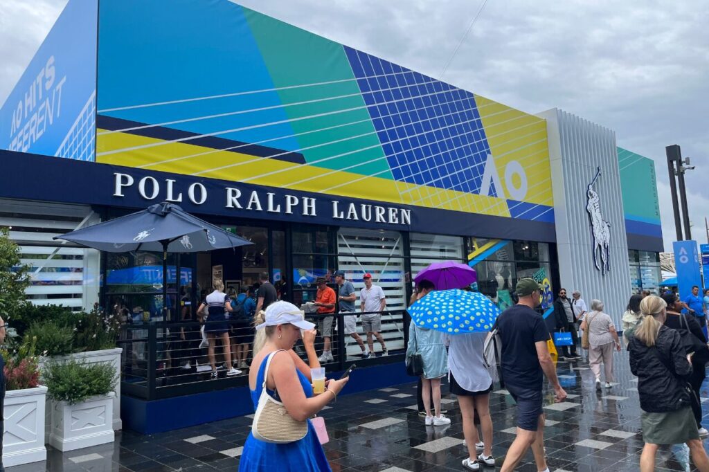 全豪オープン会場のラルフローレン店