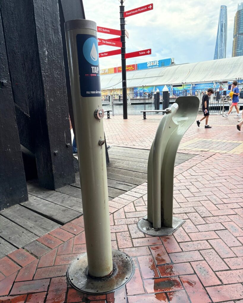 ピアモントブリッジの下の給水ポイント