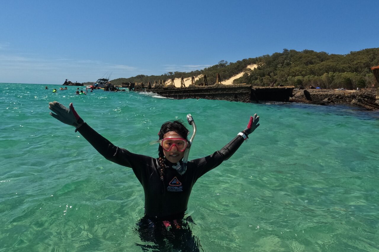 沈没船シュノーケリング