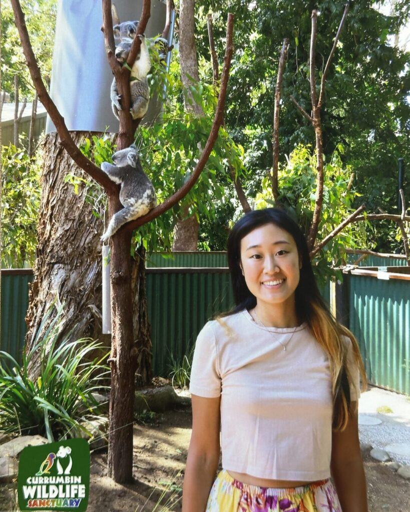 カランビン動物園コアラ交流広場記念撮影