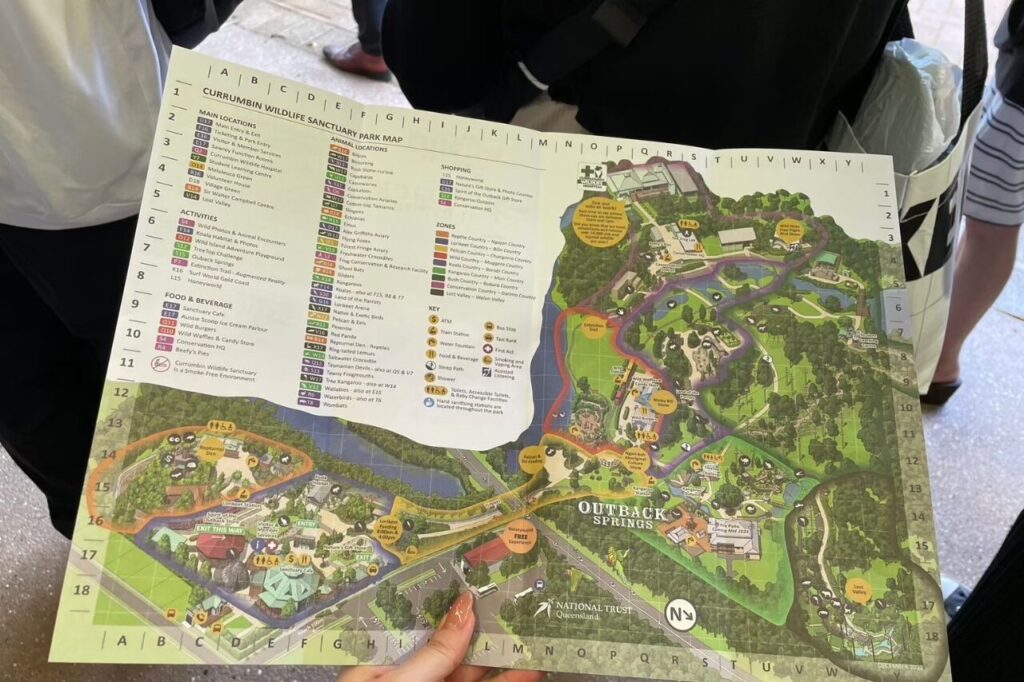 カランビン動物園マップ