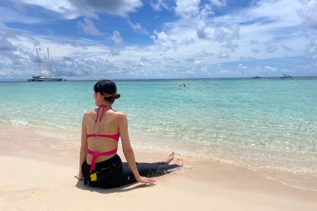 透明度が高いミコマスケイのビーチ