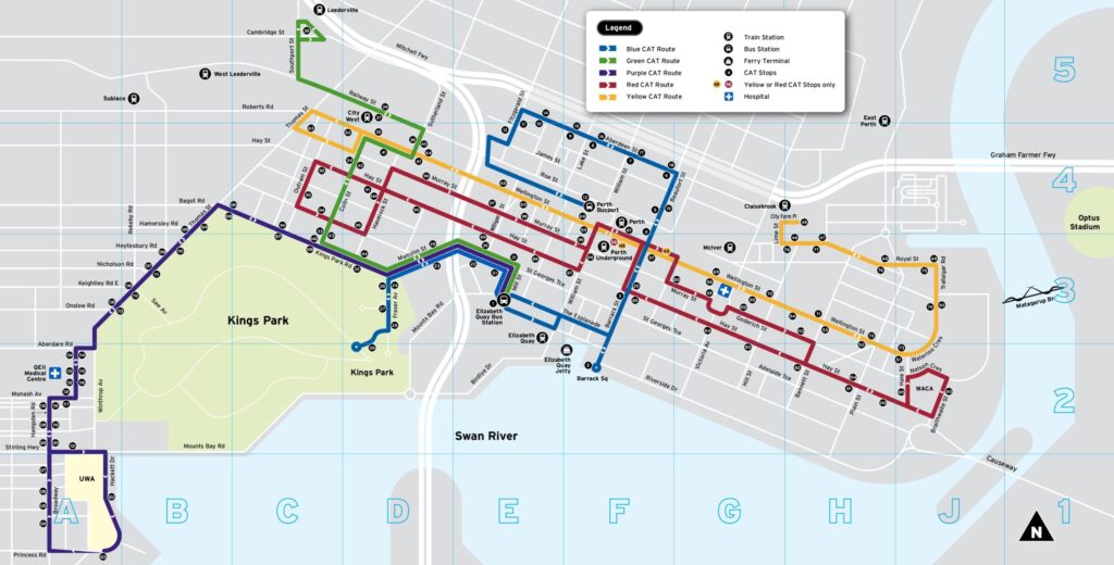 パースCATバスマップ