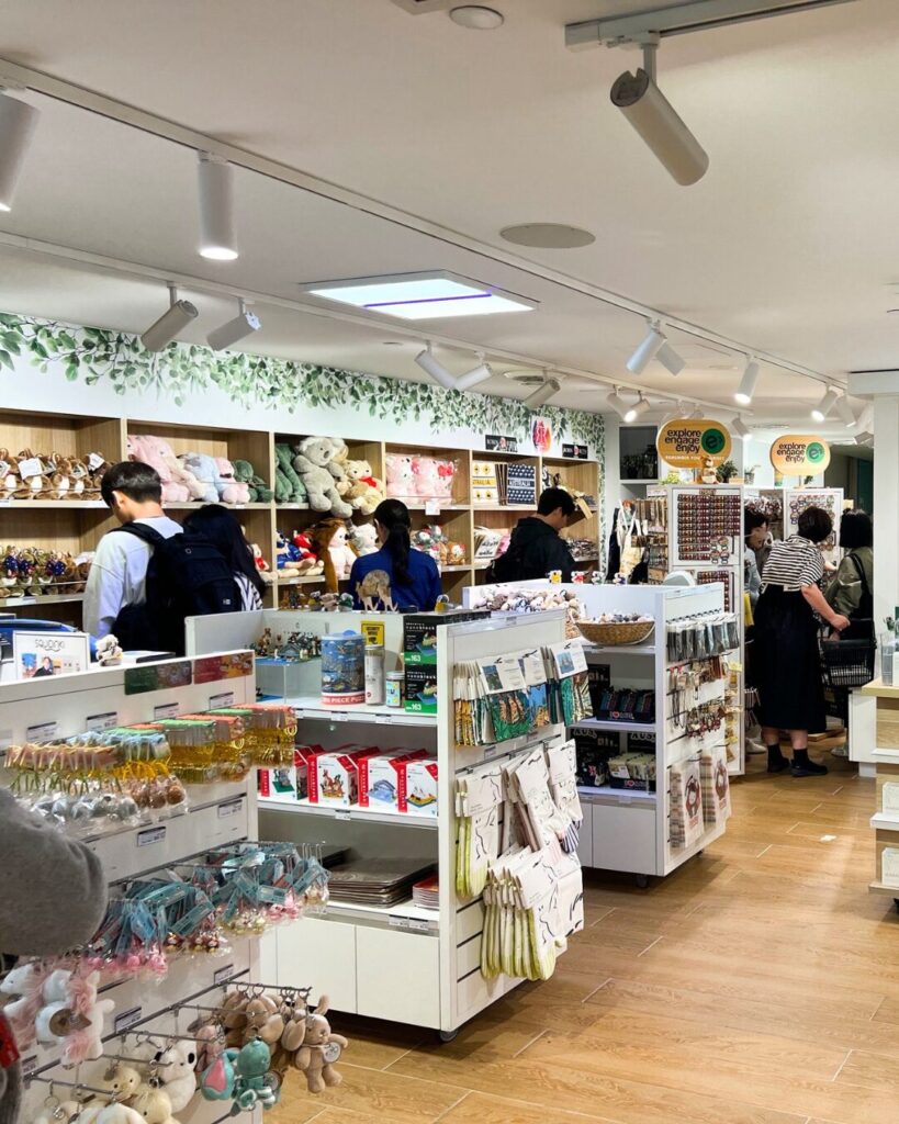 シドニー免税店の店内