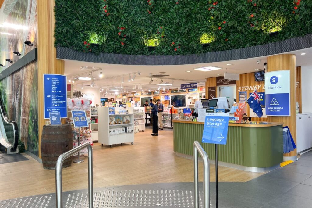 シドニー免税店内
